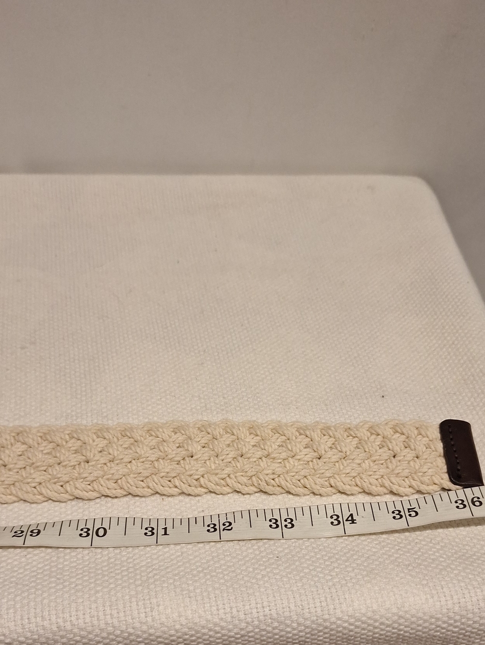 J. Crew Heritage Vintage Cream Woven Belt with Anchor Buckle - Picture 5 of 6